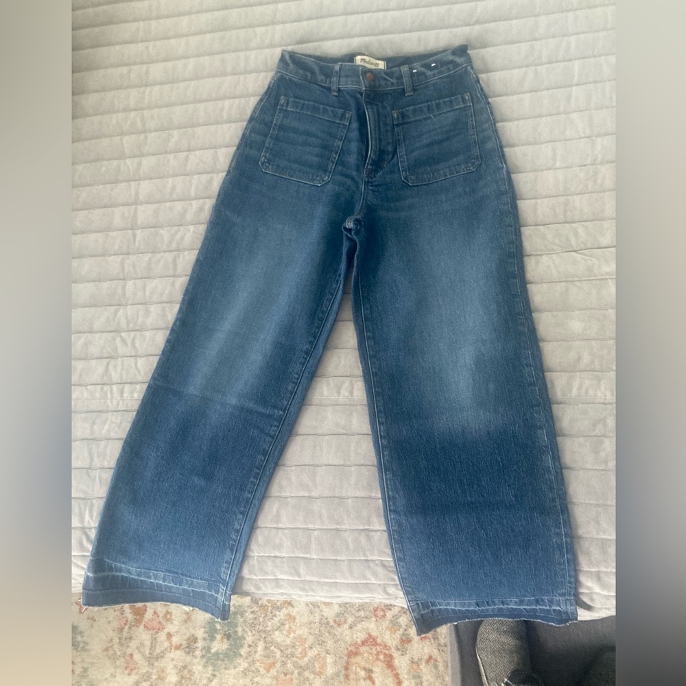 Madewell Emmett Wide-Leg Jeans - Dark Wash (Archbald wash) - Picture 2 of 2